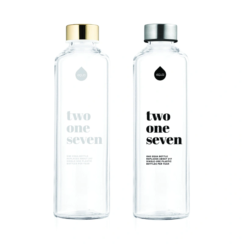 Picture of EQUA MISMATCH 750 ml üvegkulacs - 217 kollekció Black and White