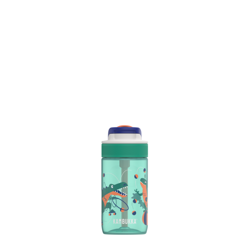 Picture of KAMBUKKA LAGOON Juggling Dinos műanyag kulacs szívószállal - 400 ml 